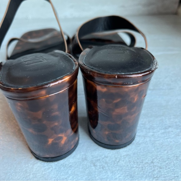 LMS the Brand The Rachel Block heel Tortoise Sandals Size 39 - Picture 7 of 12